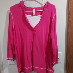 White Stag Women's Fuchsia Hooded Sweatshirt